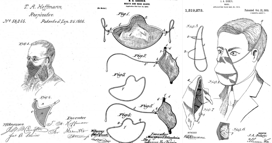 Maschere e mascherine: brevetti dal passato