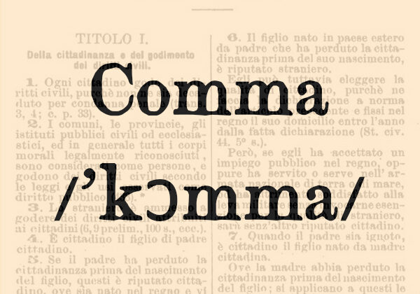 Comma, s.m.