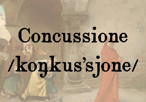 Concussione, s.f.