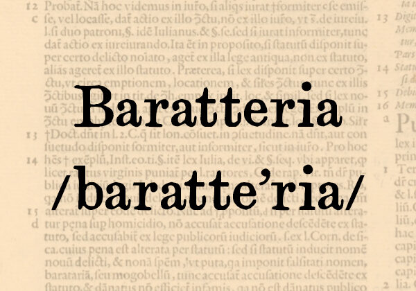 Baratteria, s.f.