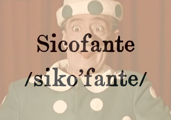 Sicofante, s.m.