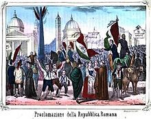 9 Febbraio 1849 – Viene proclamata la Repubblica Romana