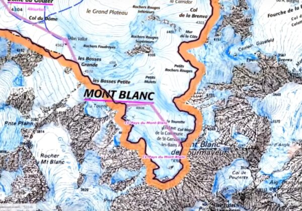 Di chi è la cima del Monte Bianco?