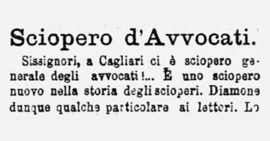 Il primo sciopero d’avvocati d’Italia