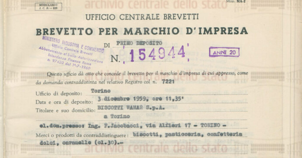 Nel dicembre 1959 la Wamar effettuò un deposito di marchio molto particolare alla Camera di Commercio di Torino: San Valentino – 14 Febbraio.