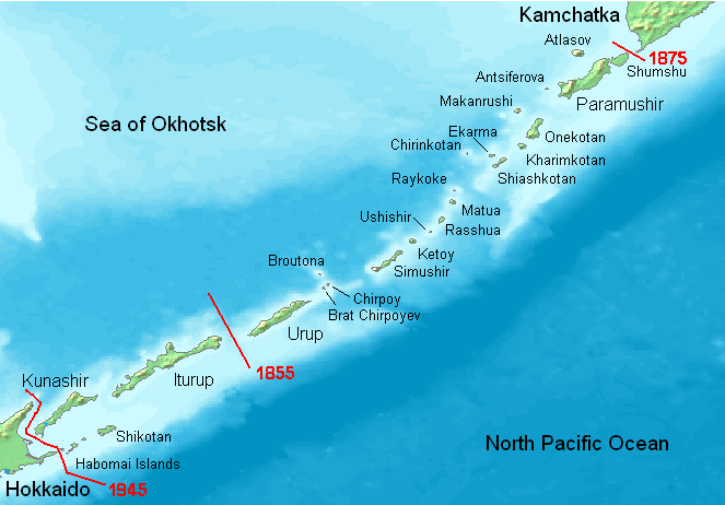 Isole Curili tra Russia e Giappone
