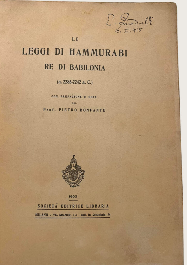 Le Leggi di Hammurabi